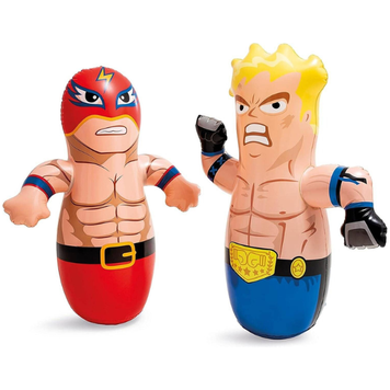 INTEX Mini boppers jucărie gonflabilă &ldquo;Boxer&rdquo; și &ldquo;Luptător&rdquo;, 2 modele, 3+