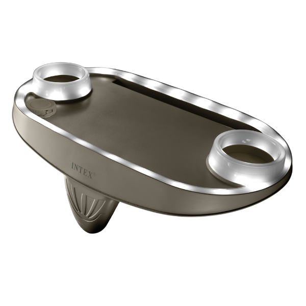 INTEX Tavă iluminată cu LED 45x26x16 cm pentru piscine-SPA, cu suport pentru tabletă și 2 suporturi pentru pahare