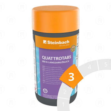 Pastile multifuncționale de clor 200 g &ldquo;Quattro &ndash; tabs&rdquo;, 1 kg