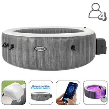 INTEX Jacuzzi SPA gonflabil &ldquo;Greywood Deluxe&rdquo; 196х71 cm, 795L, 4 persoane