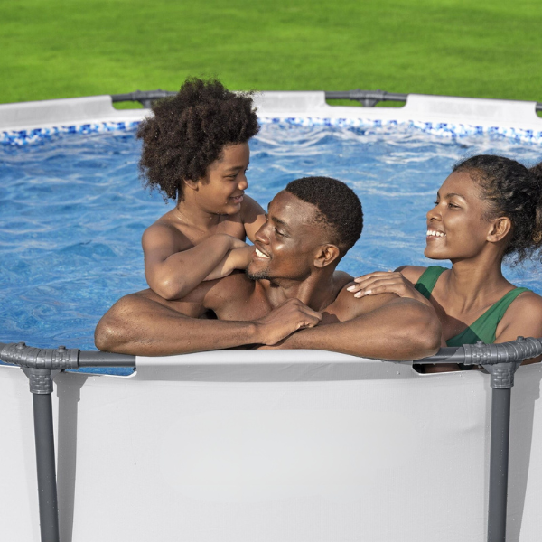 Bestway Piscina STEEL PRO MAX Round 366&times;100 cm, 9150L, cadru metalic